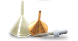 Plastic metal funnels glass droppers